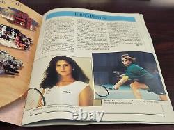 Donald Trump & Marla Trump Programme de tennis dédicacé authentifié JSA de 1995