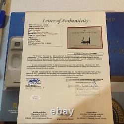 Donald Trump Notre Voyage Ensemble Livre signé Autographe Jsa Lettre complète Coa Maga