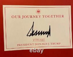 Donald Trump Notre Voyage Ensemble Signé Livre Autographié Edition Avec Jsa Loa