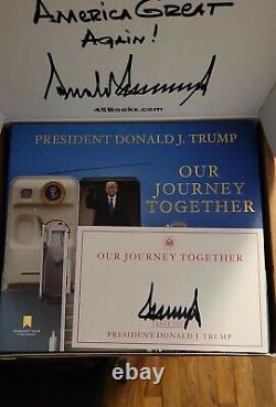 Donald Trump Notre Voyage Ensemble Signé Livre Autographié Edition Nouveau Avec Bonus