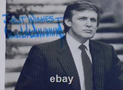 Donald Trump Photo signée autographiée avec signature complète, encapsulée PSA/DNA + LOA