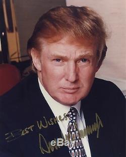 Donald Trump Photographie Autographiée Et Signée