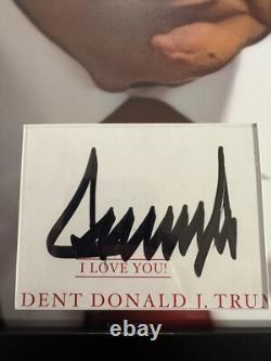 Donald Trump Président 12x16 Mat Découpé Autographié Encadré Signé USA RARE JSA