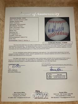 Donald Trump Président Ballon de Baseball Signé Potus USA Amérique Jsa Coa