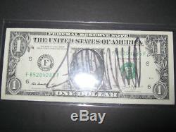 Donald Trump Président Des États-unis D'amérique Maga 1 Dollar Bill Signé / Dédicacé Potus Legend