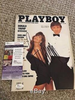 Donald Trump Président Signé Autograph Playboy Jsa # N90635