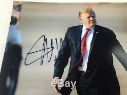 Donald Trump Présidentiel Signé Autographié Photo 8x10 Coa