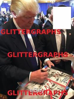 Donald Trump Signature Autograph 11x14 Photo 2016 Président Amérique Jsa Coa