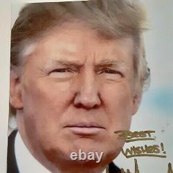 Donald Trump Signé 8x10 Image Brillante