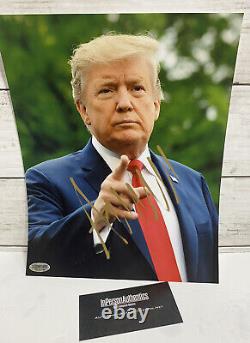 Donald Trump Signé 8x10 Photo Présidentielle Coa