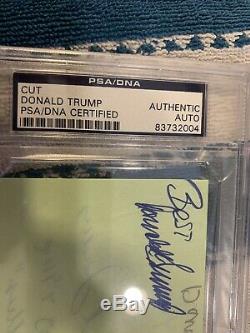Donald Trump Signé Autograph Psa / Dna