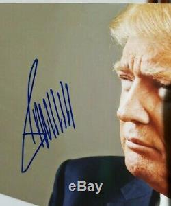 Donald Trump Signé / Autographe 4x5 Photo Couleur