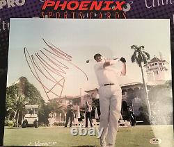 Donald Trump Signé Autographié 11x14 Rare Golfing Photo Psa 45e Président