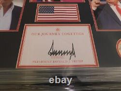 Donald Trump Signé / Autographié Affichage Présidentiel Professionnel Encadré Jsa