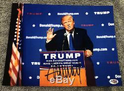 Donald Trump Signé Autographié Photo 8x10 Président USA