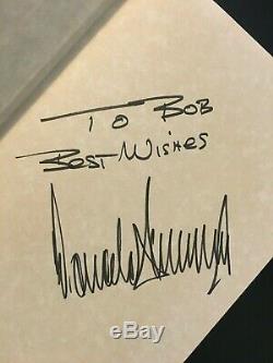 Donald Trump Signé Autographié The Art Of The Comeback A Déclaré First Edition