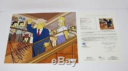 Donald Trump Signé Jsa Loa Photo Simpsons 11x14 Autographiée 45ème Président Des États-unis