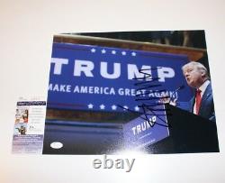 Donald Trump Signé Rendre L'amérique Grande À Nouveau 11x14 Photo New York Business Mogul