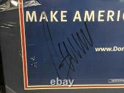 Donald Trump Signé Signe De Campagne Encadrée Autographié Psa Lettre Complète Authentique