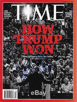 Donald Trump Signé Time Magazine Républicain Autographié 45ème Président 2016 Gop