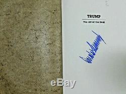 Donald Trump Signé Trump L'art De La Transaction 1ère Édition Du Livre Jsa Authentifié