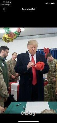 Donald Trump Signée À La Main Maga Hat Avec Coa