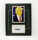 Donald Trump Simpsons Signé Autographié Matted Index Card Et Photo Coa Loa