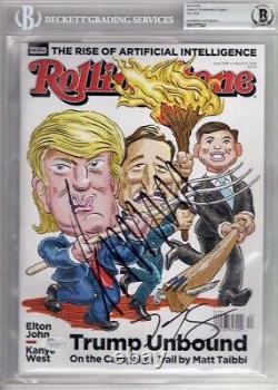 Donald Trump Ted Cruz Marco Rubio ont signé l'autographe du magazine Rolling Stones BGS