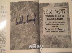 Donald Trump USA Orig. Buch Livre Signé Autographe Signiert Signatur Autogramm