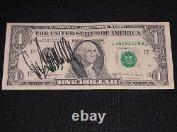 Donald Trump Vintage Signé 1 Dollar Bill Président Jsa Loa