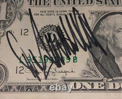 Donald Trump Vintage Signé 1 Dollar Bill Président Jsa Loa