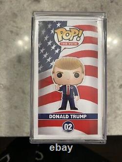 Donald Trump a signé Funko Pop Autograph Authentic Beckett Président Amérique 45