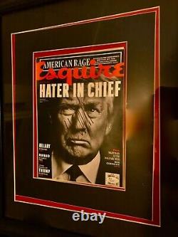 Donald Trump a signé à la main, autographié la couverture du magazine New York et le magazine complet/Rassemblement