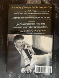 Donald Trump a signé et autographié le livre relié The Art of the Comeback