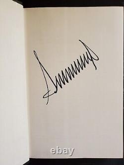 Donald Trump a signé l'autographe Pensez GRAND et Frappez Fort dans les Affaires et la Vie 2007