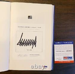 Donald Trump a signé l'autographe certifié PSA/DNA de l'Amérique Handicapée 1ère Édition
