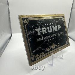 Donald Trump a signé la carte à échanger personnalisée du 45e président des États-Unis, JSA YY95683