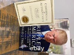 Donald Trump a signé le livre 'Crippled America' en première édition avec un certificat d'authenticité, édition limitée.
