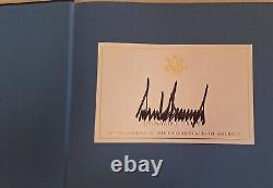 Donald Trump a signé le livre Save America Autographe nom complet Rare Épuisé