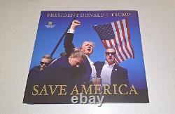 Donald Trump a signé le livre Save America Autographe nom complet Rare Épuisé