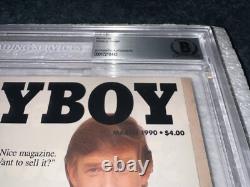 Donald Trump a signé le magazine Playboy officiel de mars 1990, 45e président Beckett