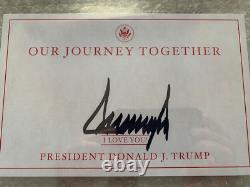 Donald Trump a signé notre livre de voyage ensemble, Gem Mint 10 PSA slabé