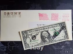 Donald Trump a signé un billet d'un dollar de 2007.