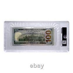 Donald Trump a signé un billet de 100 $ UNC authentifié par PSA/DNA, autographe POTUS 45