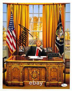 Donald Trump a signé une photo autographiée 11x14 Président JSA COA LOA