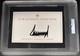 Donald Trump Autographi&eacute; Sign&eacute; Usa Pr&eacute;sident Psa/dna Coa Encapsul&eacute; D&eacute;coupe 7x9 B