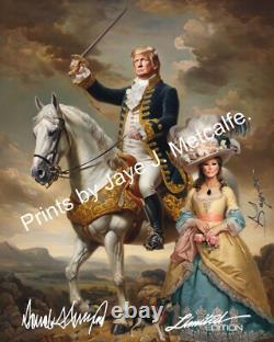 Donald Trump et Melania Trump édition limitée 1700's 11x14
