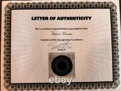 Donald Trump signé avec autographe photographie mate 8x10 avec certificat d’authenticité