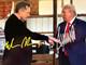 Étonnant ! Donald Trump Et Elon Musk Ont Signé Des Autographes Authentiques 8x10 Maga Avec Coa