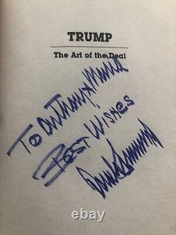 Édition originale signée L'art de la négociation Donald Trump